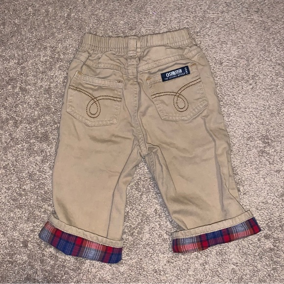Baby Boy Khaki/Plaid Pants 6/9m - Picture 4 of 6